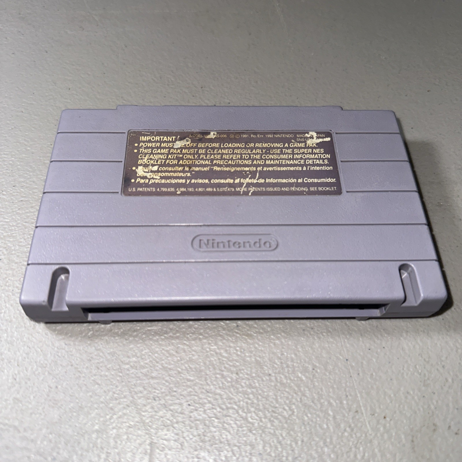 Frank Thomas Big Hurt Baseball Authentic Super Nintendo Game SNES Tested Cart