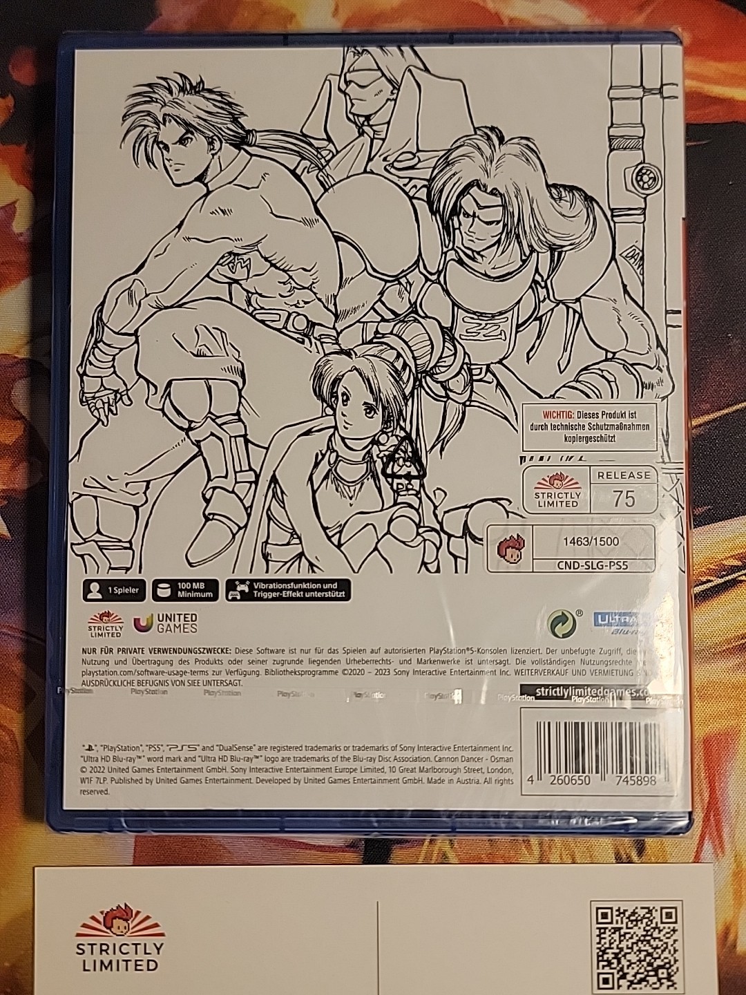 CANNON DANCER OSMAN STRICTLY LIMITED PS5 New In Box Sealed Rare #/1500 with Card