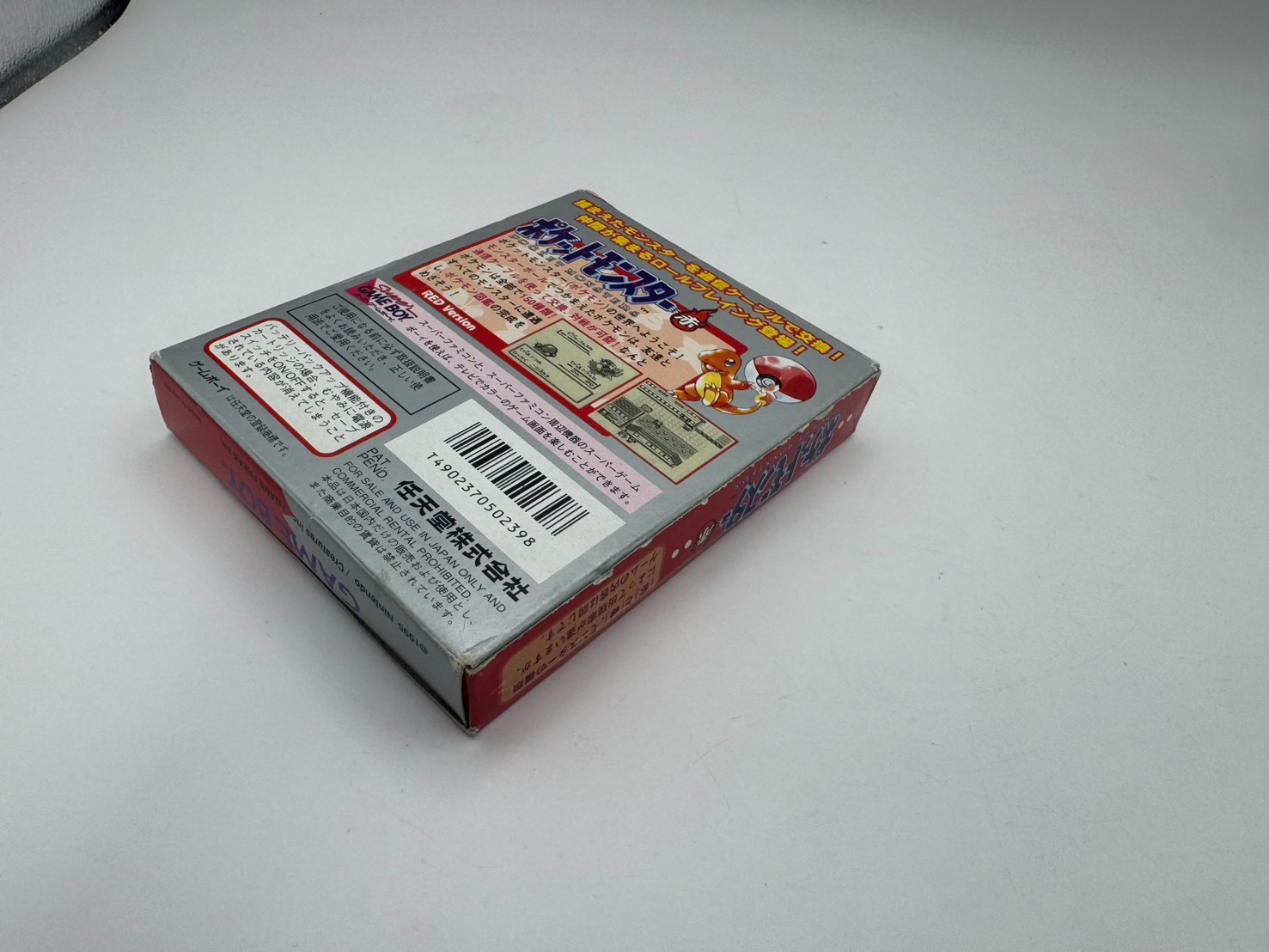 Pocket Monster Red Version Game Boy w/ Box Manual Map Japan Tested 15+