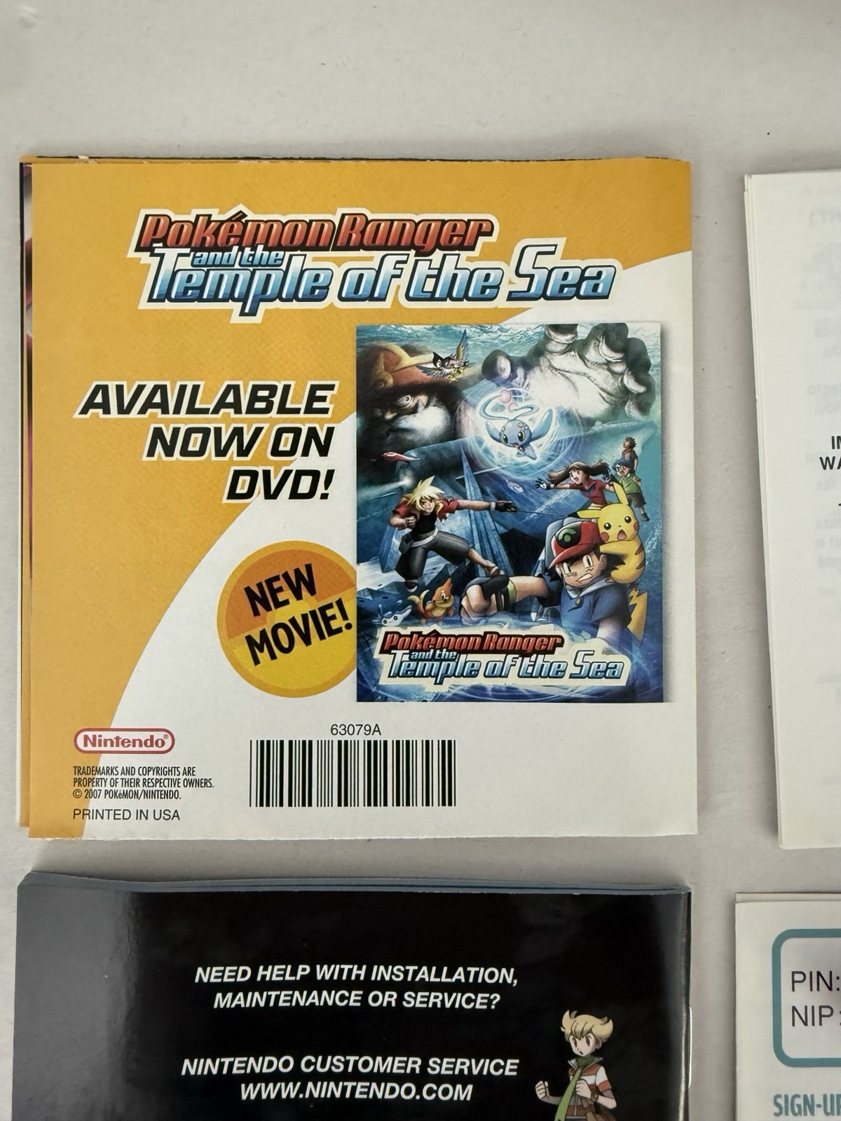 Pokemon Diamond Version – Case + Inserts Only – No Game