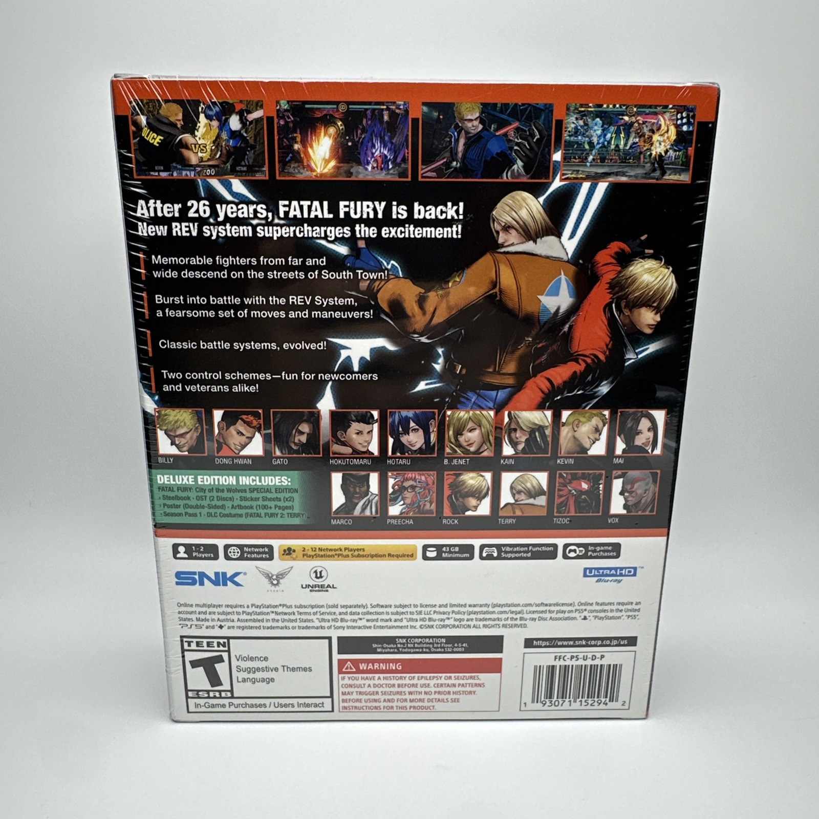 Fatal Fury: City Of The Wolves Deluxe Edition – Playstation 5 Brand New Sealed