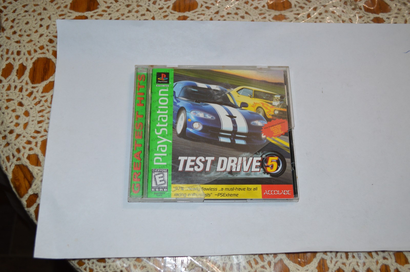 Test Drive 5 (PlayStation 1 PS1) Greatest Hits CIB Complete / Tested broken case