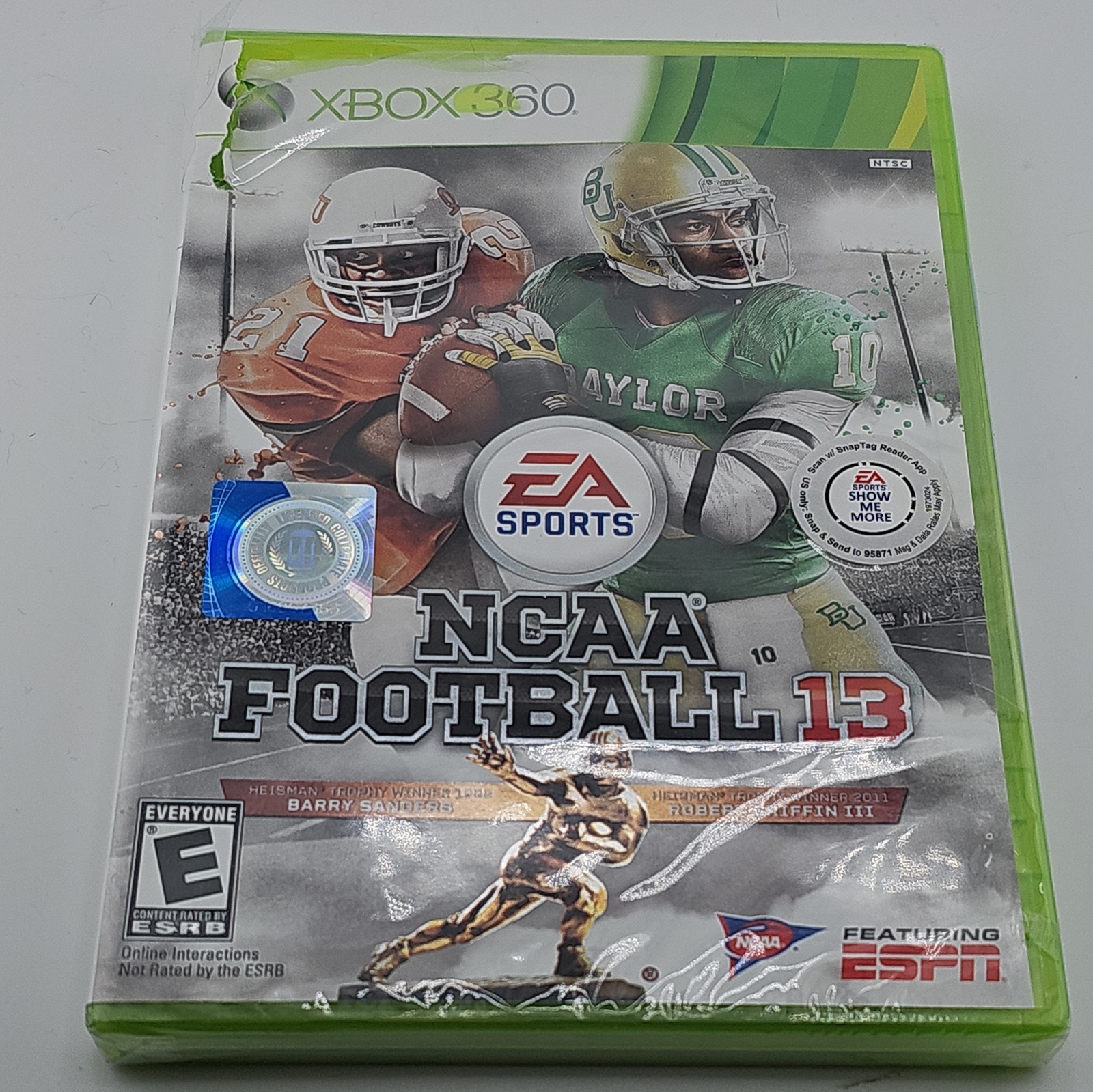 NCAA Football 13 (Microsoft Xbox 360, 2012) Brand New Sealed Damaged case.