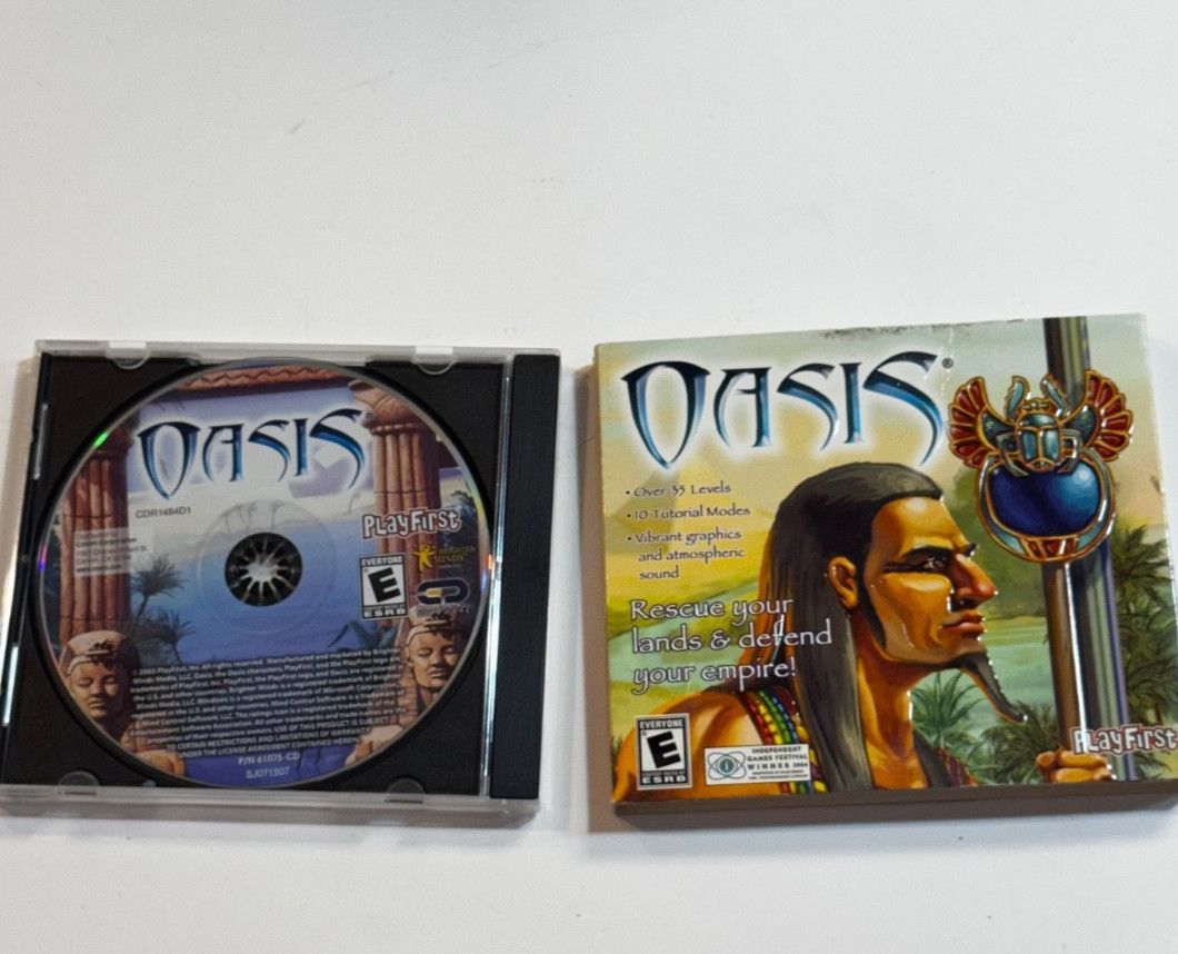 Pc Game OASIS Over 35 Levels 10 Tutorials Modes Software Playfirst Puzzle Game