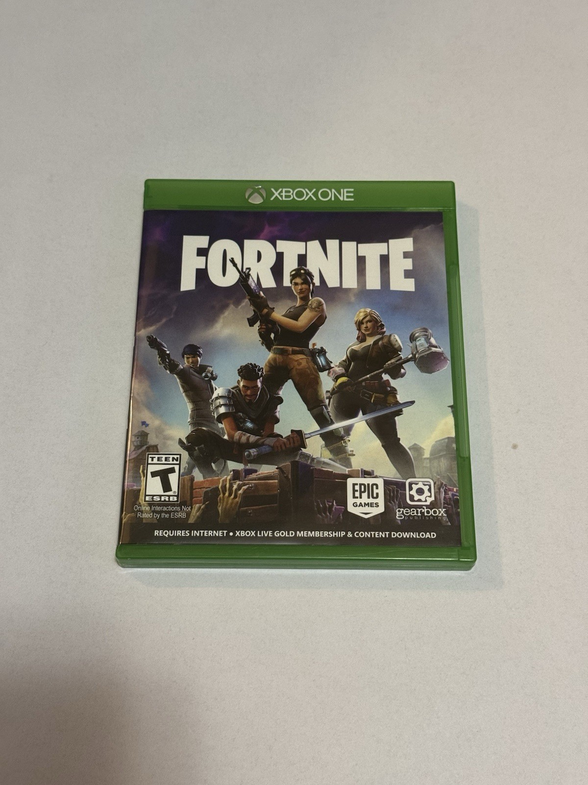 Fortnite (Microsoft Xbox One 2017) Rare Original Purple Box w/Insert – No Codes