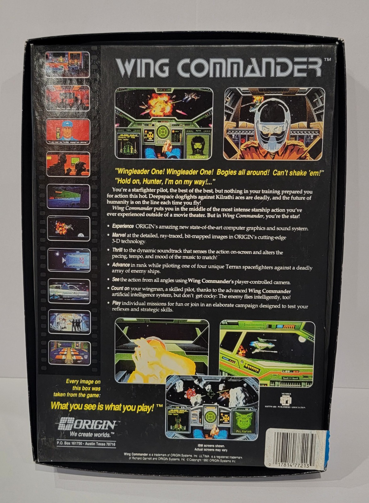 Wing Commander 3D Space Combat Simulator with Floppy Discs RARE