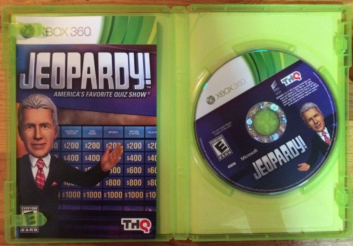 Jeopardy Xbox 360 COMPLETE Manual Case Game