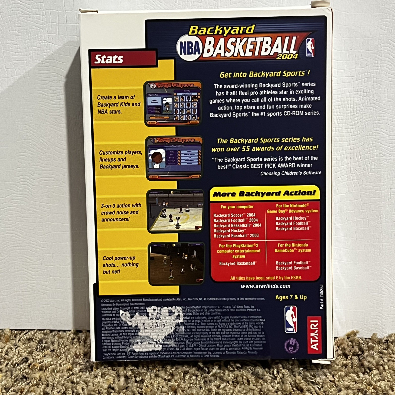 Big Box Backyard NBA Basketball 2004 PC Game Tim Duncan NEW factory sealed