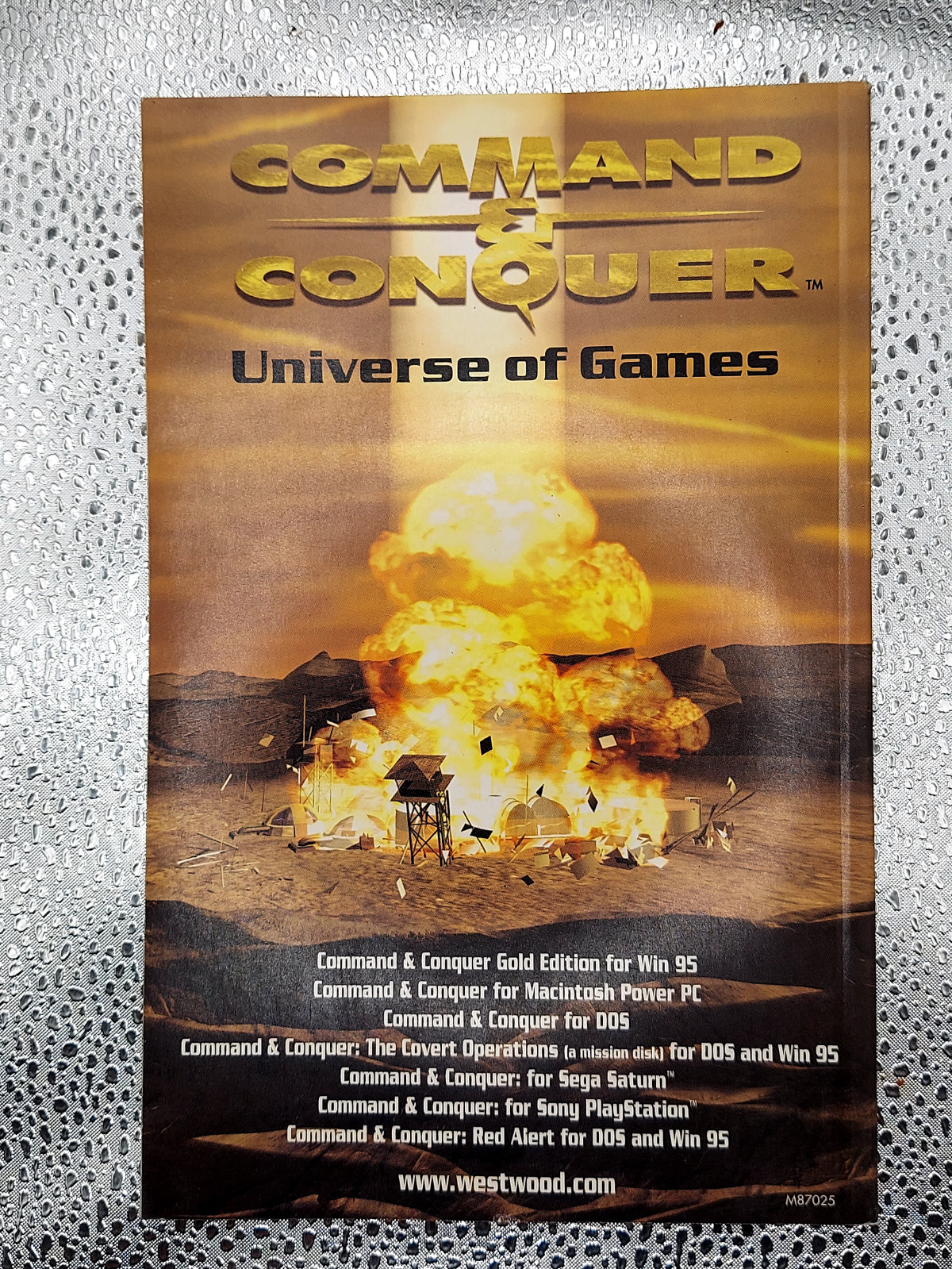 Vintage Video Game Manual: Command & Conquer – Instructions