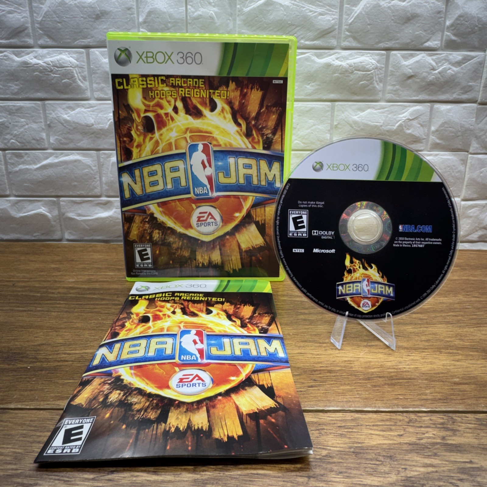 NBA Jam (Microsoft Xbox 360, 2010) CIB Refurbished 1 Yr Warranty Tested Free S/H