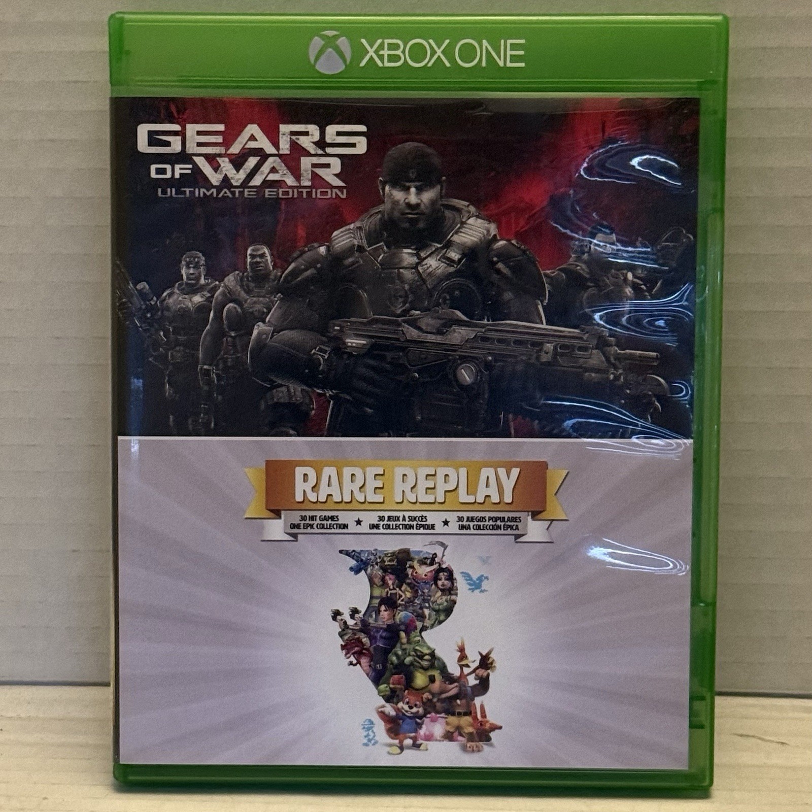 Gears Of War: Ultimate Edition & Rare Replay (Xbox One 2015) Complete w Stickers