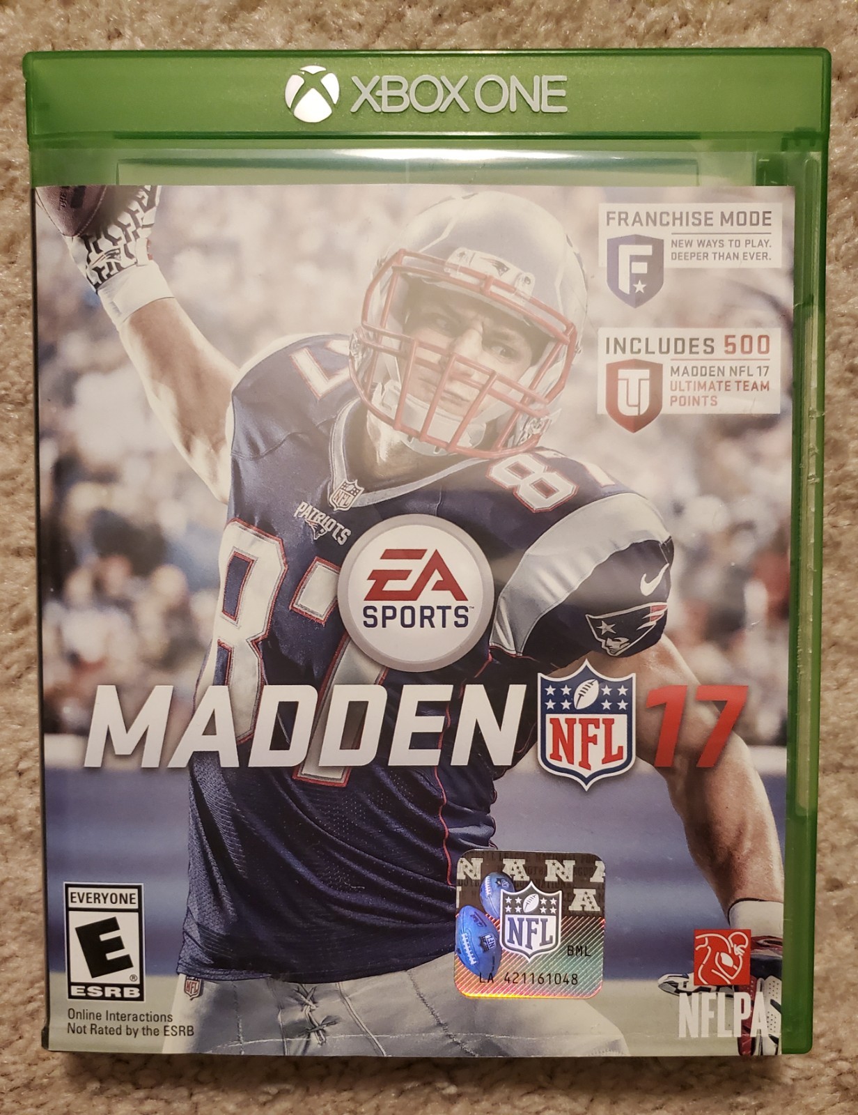 Madden NFL 17 (Microsoft Xbox 360, 2016) Used