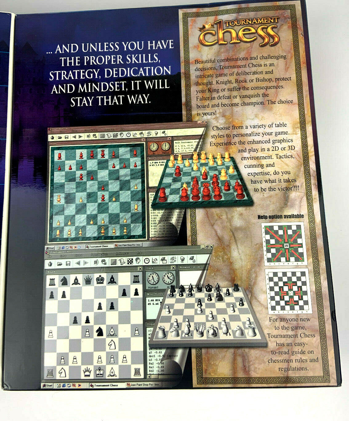 Tournament Chess Global Star Software Windows Big Box Game (NEW)