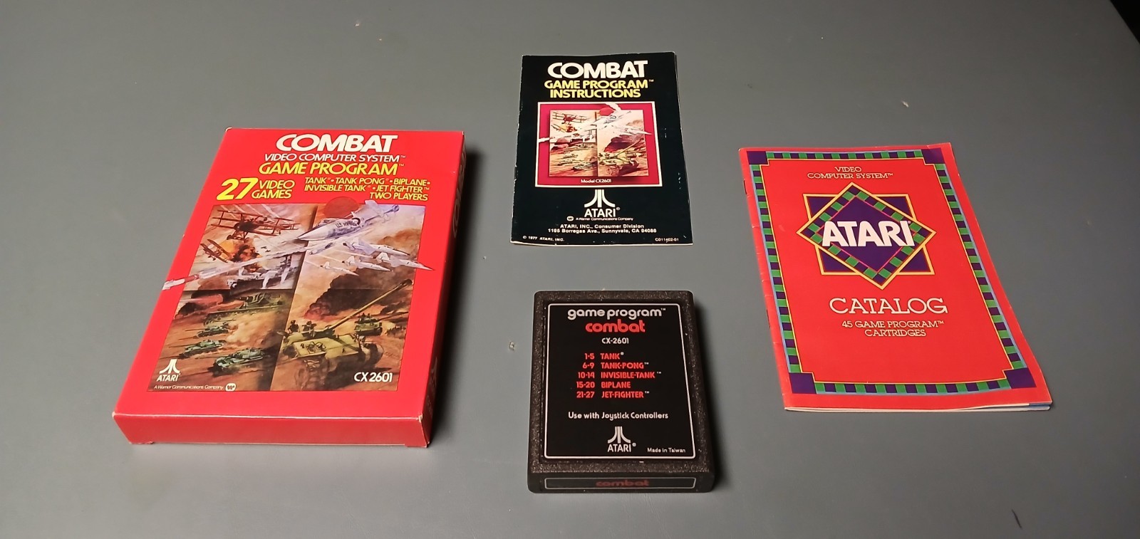 Atari 2600 Combat – Complete In Box (CIB) – With Manual And Catalog (B)