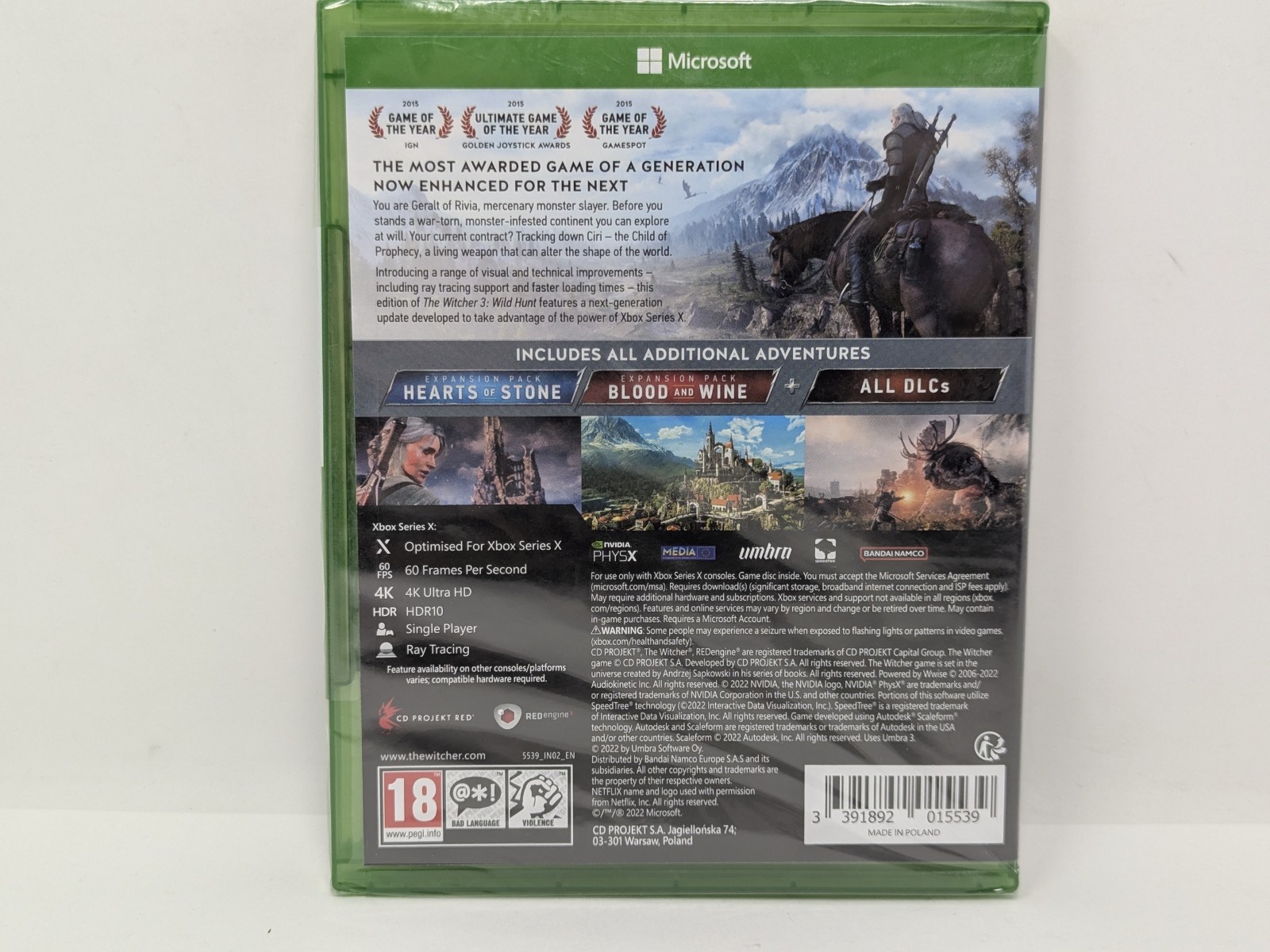 The Witcher 3: Wild Hunt Complete Edition, XBOX SERIES X