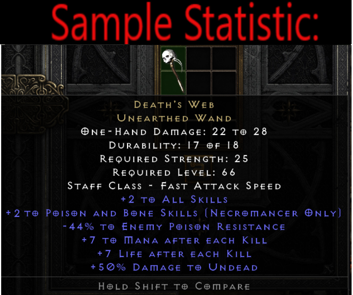 ✅ PC PS4 PS5 XBOX SWITCH✅Death’s Web Necro Poison Diablo 2 Resurrected Items D2R