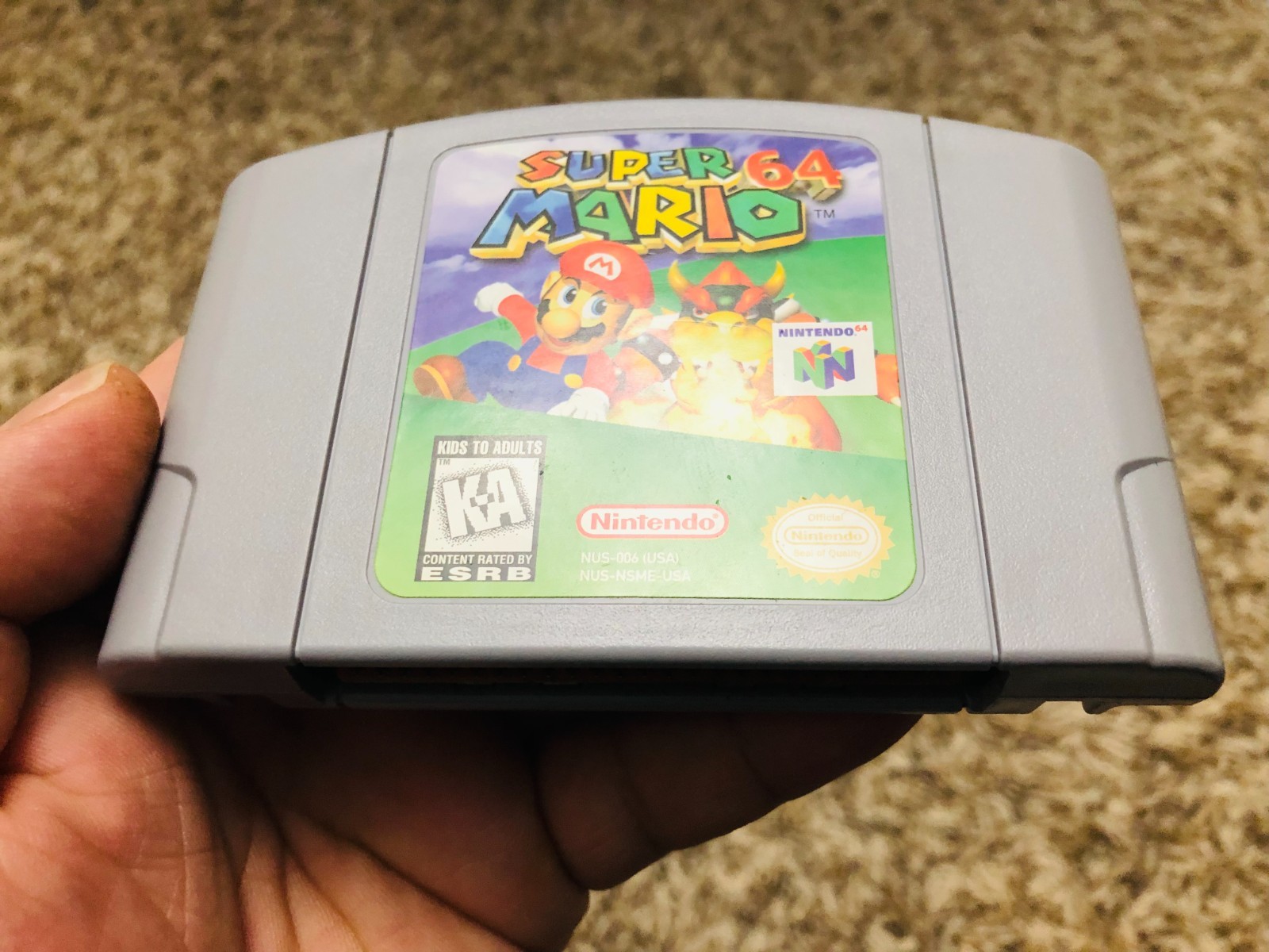 Super Mario 64 (Nintendo 64, 1996) Game Cartridge only Tested Authentic