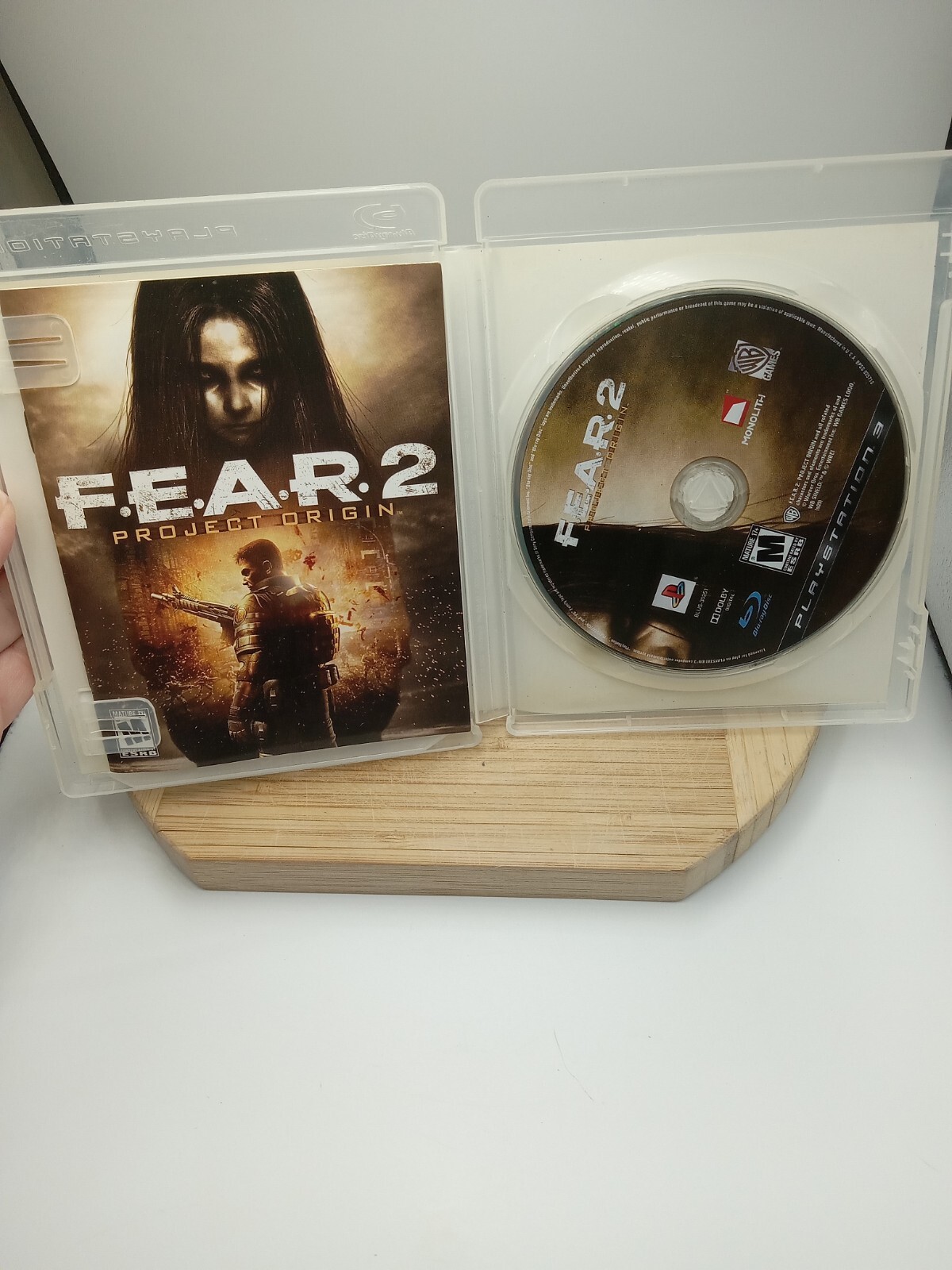 F.E.A.R. 2: Project Origin (Sony PlayStation 3, 2009) Sticker On Case