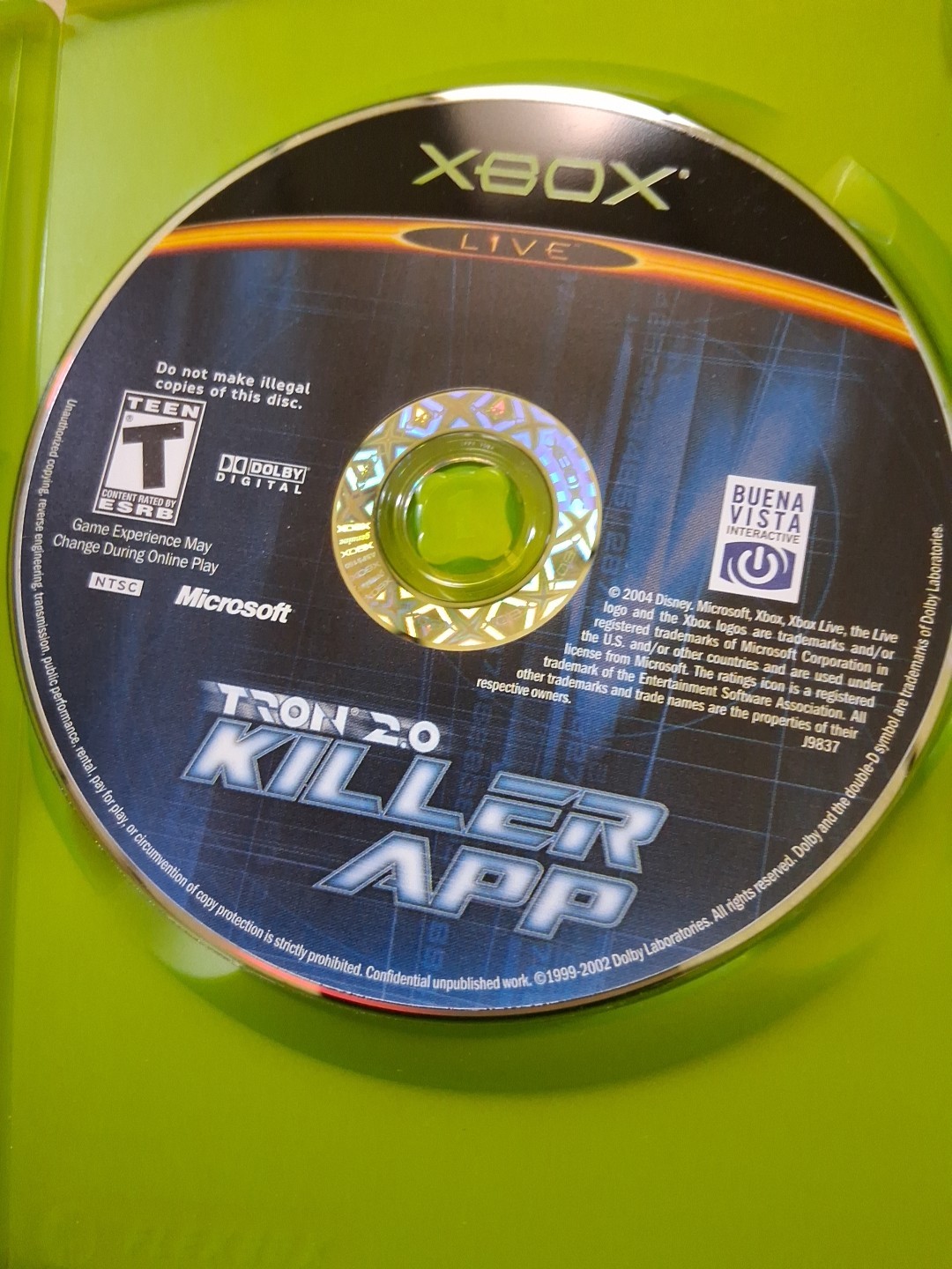 Tron 2.0: Killer App Microsoft Xbox 2004 CIB