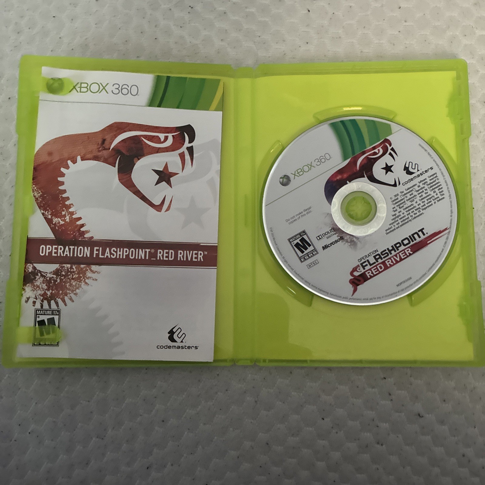 Operation flashpoint red river Xbox 360 CIB