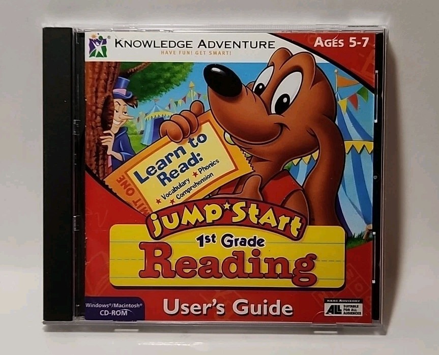 Jump Start – 1st Grade Reading Knowledge Adventure Win 95/Mac USA 6226