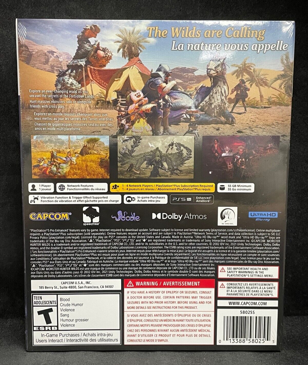 Monster Hunter Wilds (Steelbook Edition) (PS5 / Playstation 5) BRAND NEW