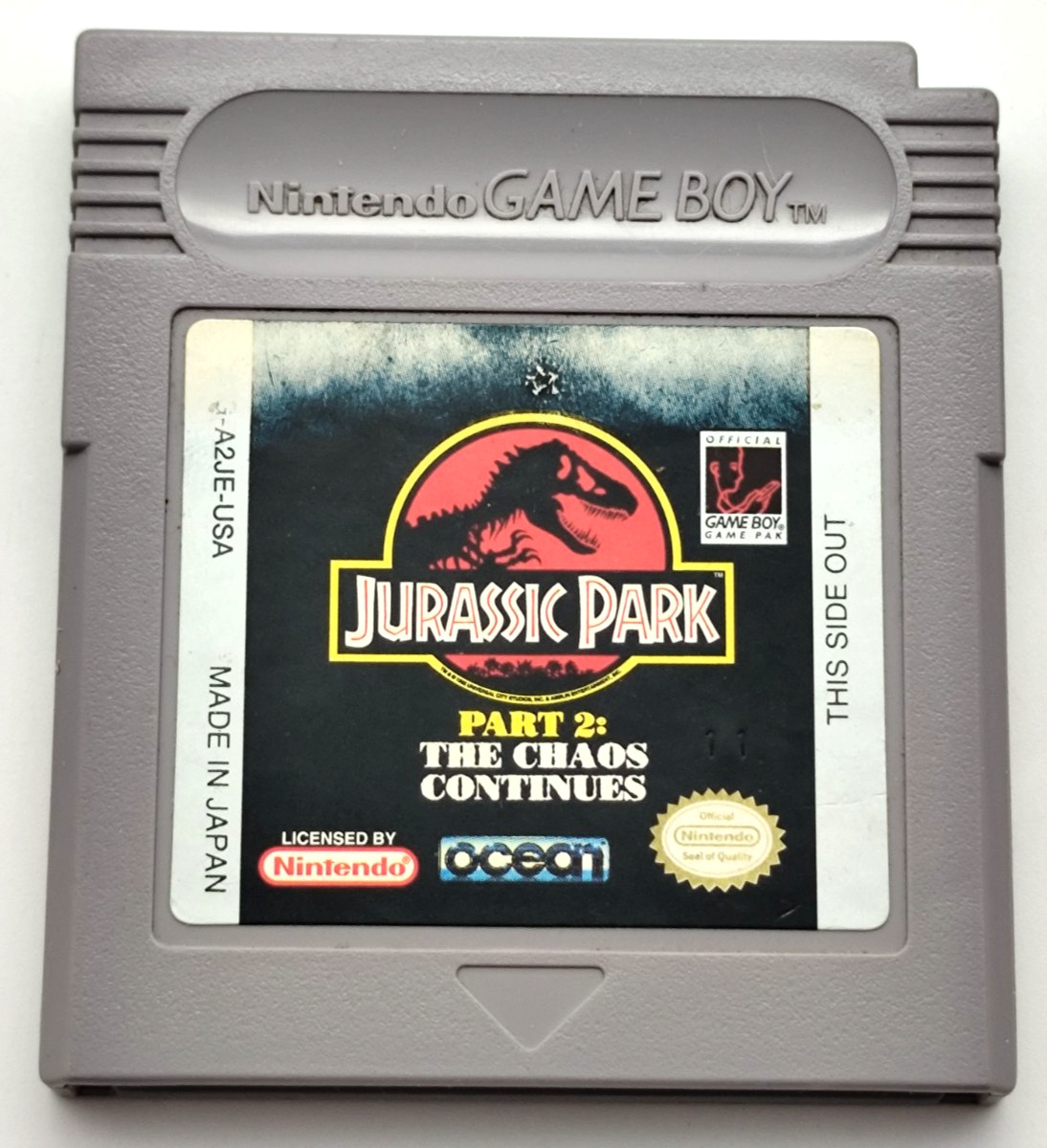 Jurassic Park Part 2 (Nintendo Game Boy NGB, 1994) *Cart Only* Authentic Tested