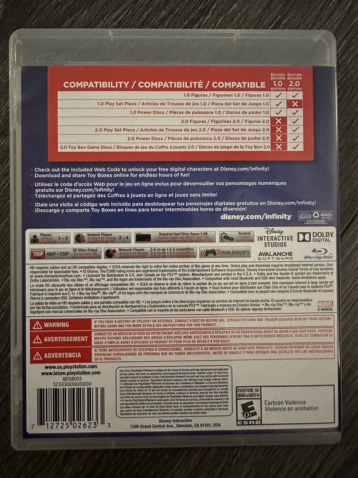 Disney Infinity (2.0 Edition) (Sony PlayStation 3, 2014)