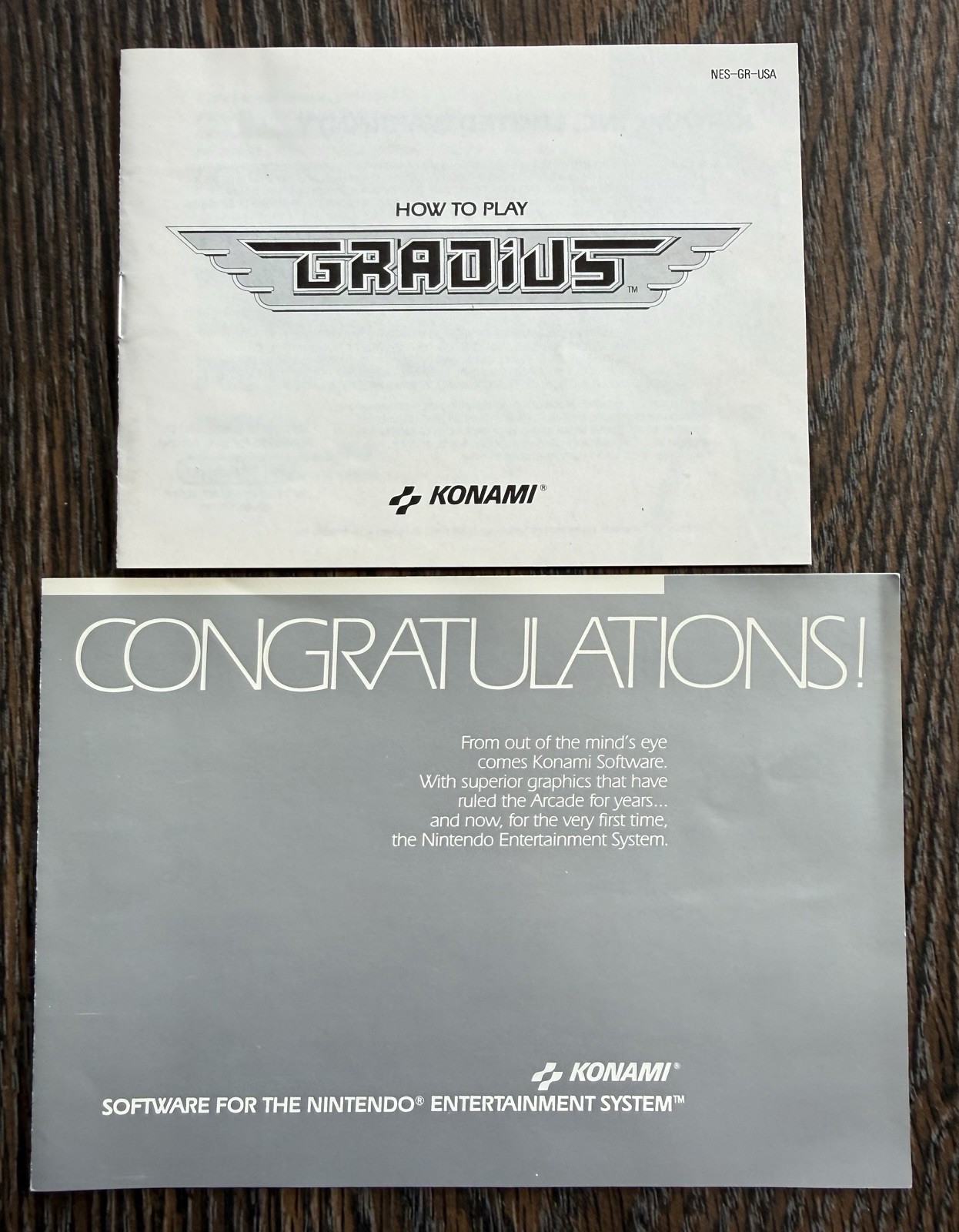 Gradius Complete in Box CIB Hangtab “Made in Japan” Sticker Nintendo NES RARE🔥