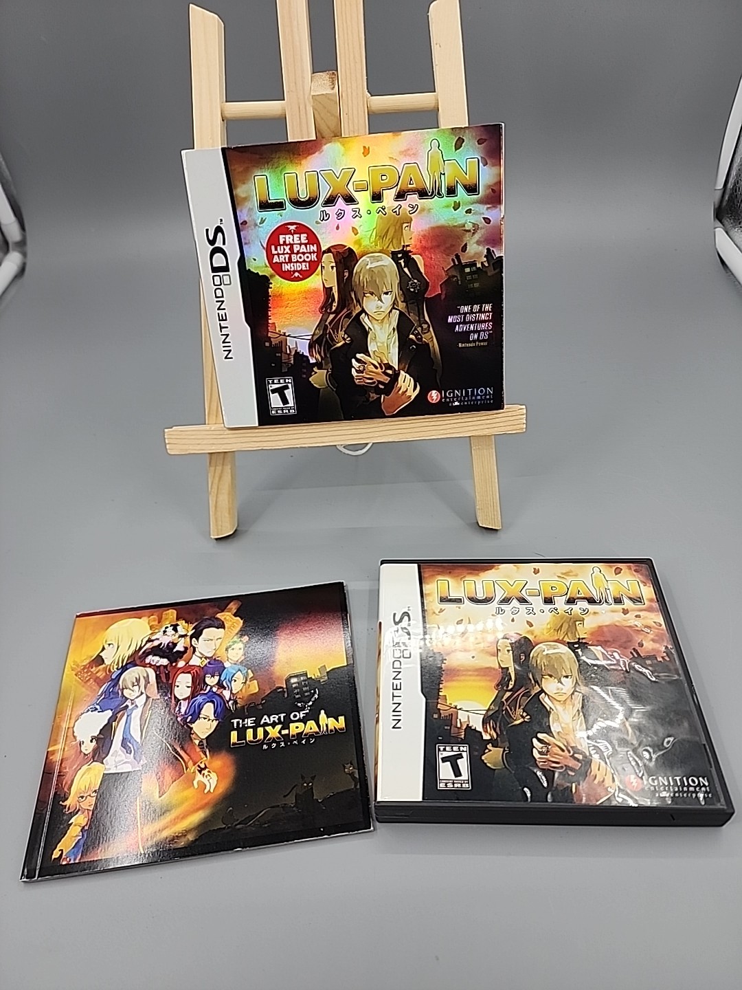 Lux-Pain (Nintendo DS, 2009) Complete CIB with Artbook and Manual Slipcover