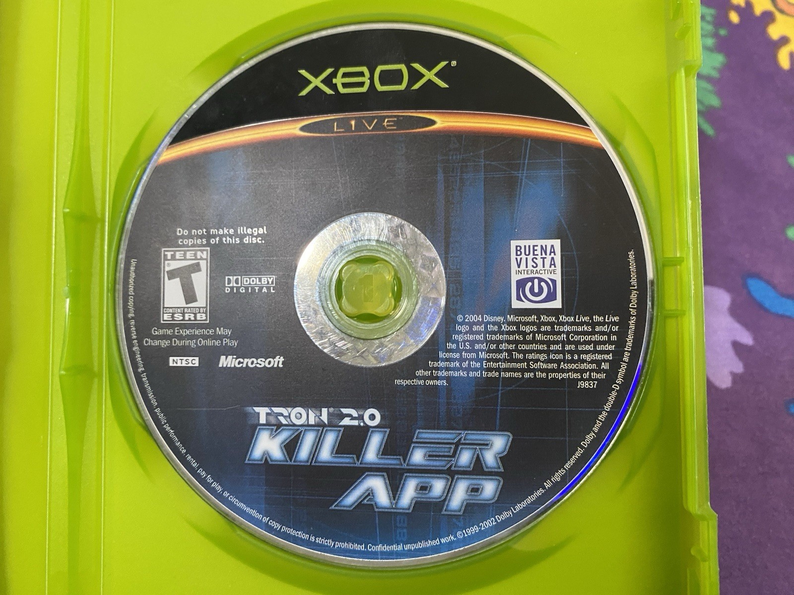 Tron 2.0 Killer App (Microsoft Xbox) CIB Complete w/ Manual