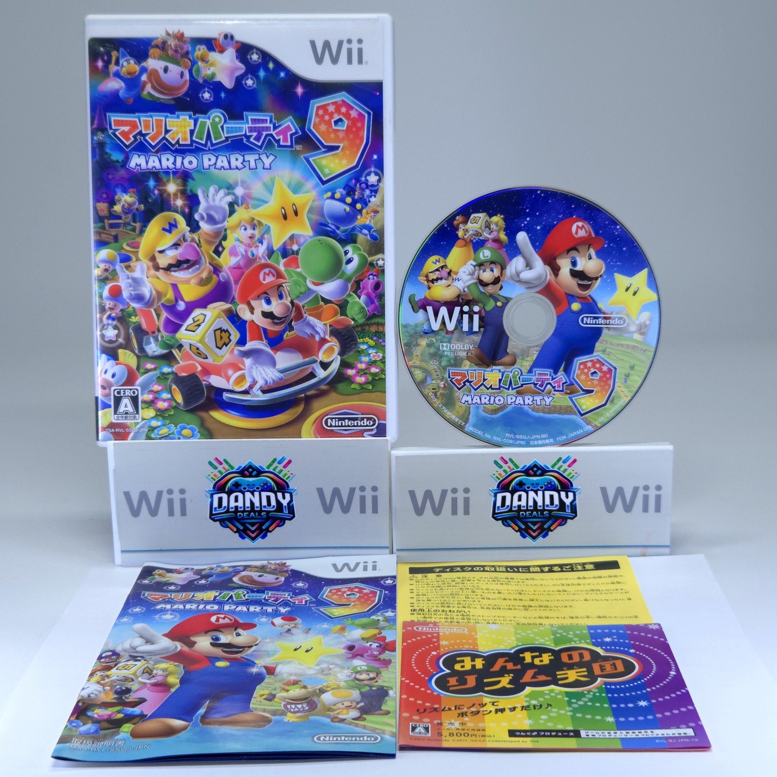 Mario Party 9 – Japanese JP Region CIB W/ Manual – Wii