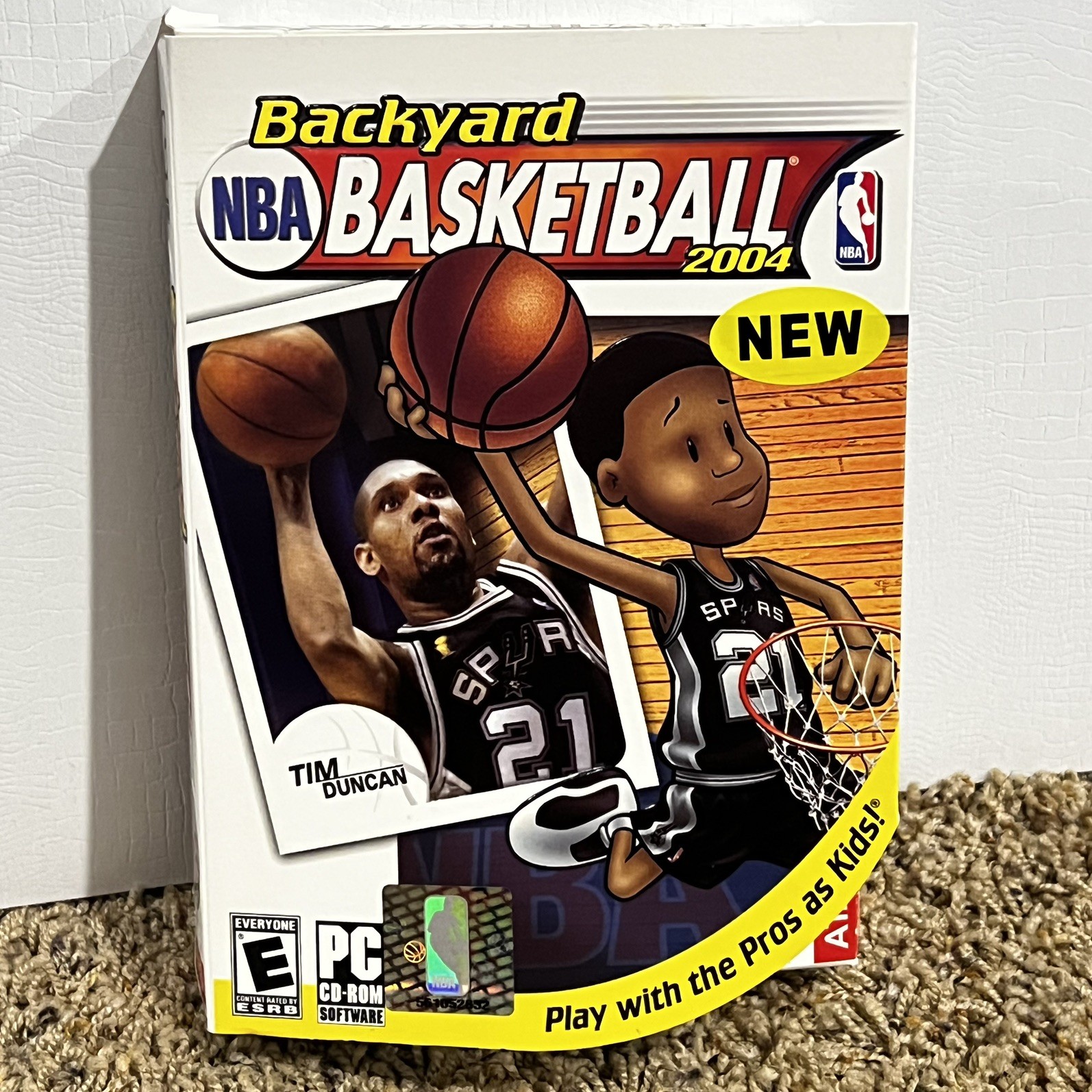 Big Box Backyard NBA Basketball 2004 PC Game Tim Duncan NEW factory sealed