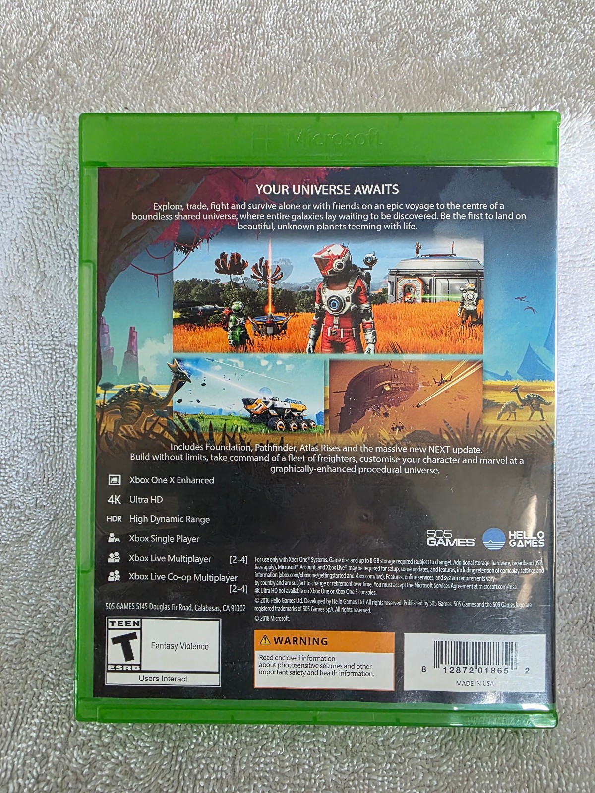 No Man’s Sky (Microsoft Xbox One, 2018)