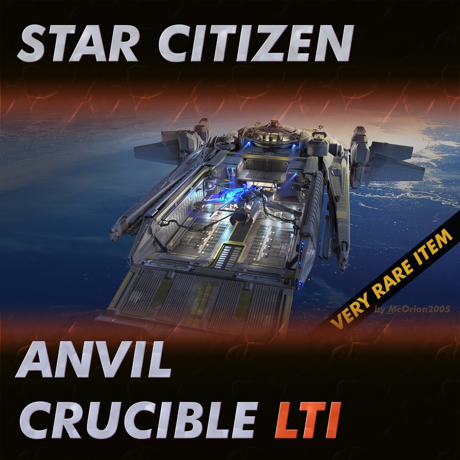 Star Citizen – Anvil Crucible LTI – Lifetime Insurance – Original Concept