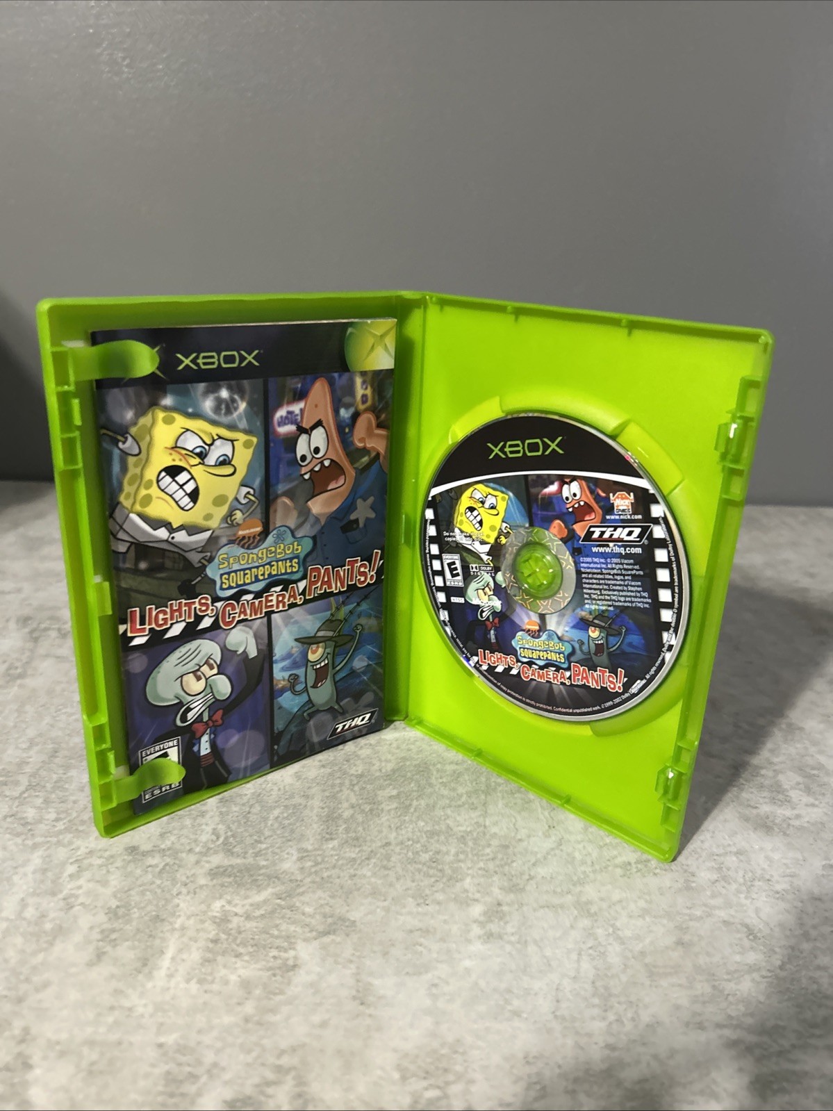 SpongeBob SquarePants: Lights Camera Pants (Microsoft Xbox) Complete CIB Tested