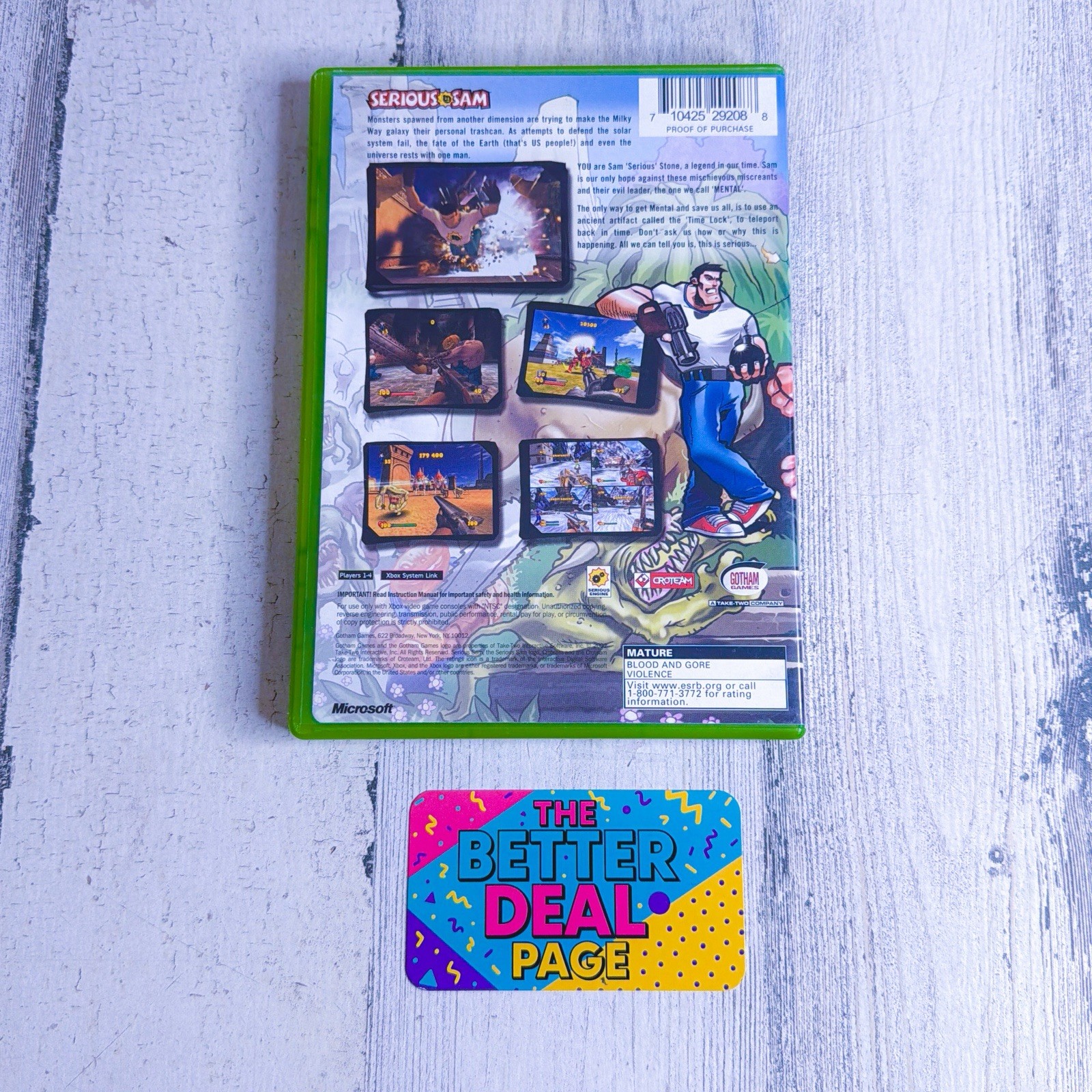 Serious Sam (Xbox) – CIB Great Condition Complete In Box