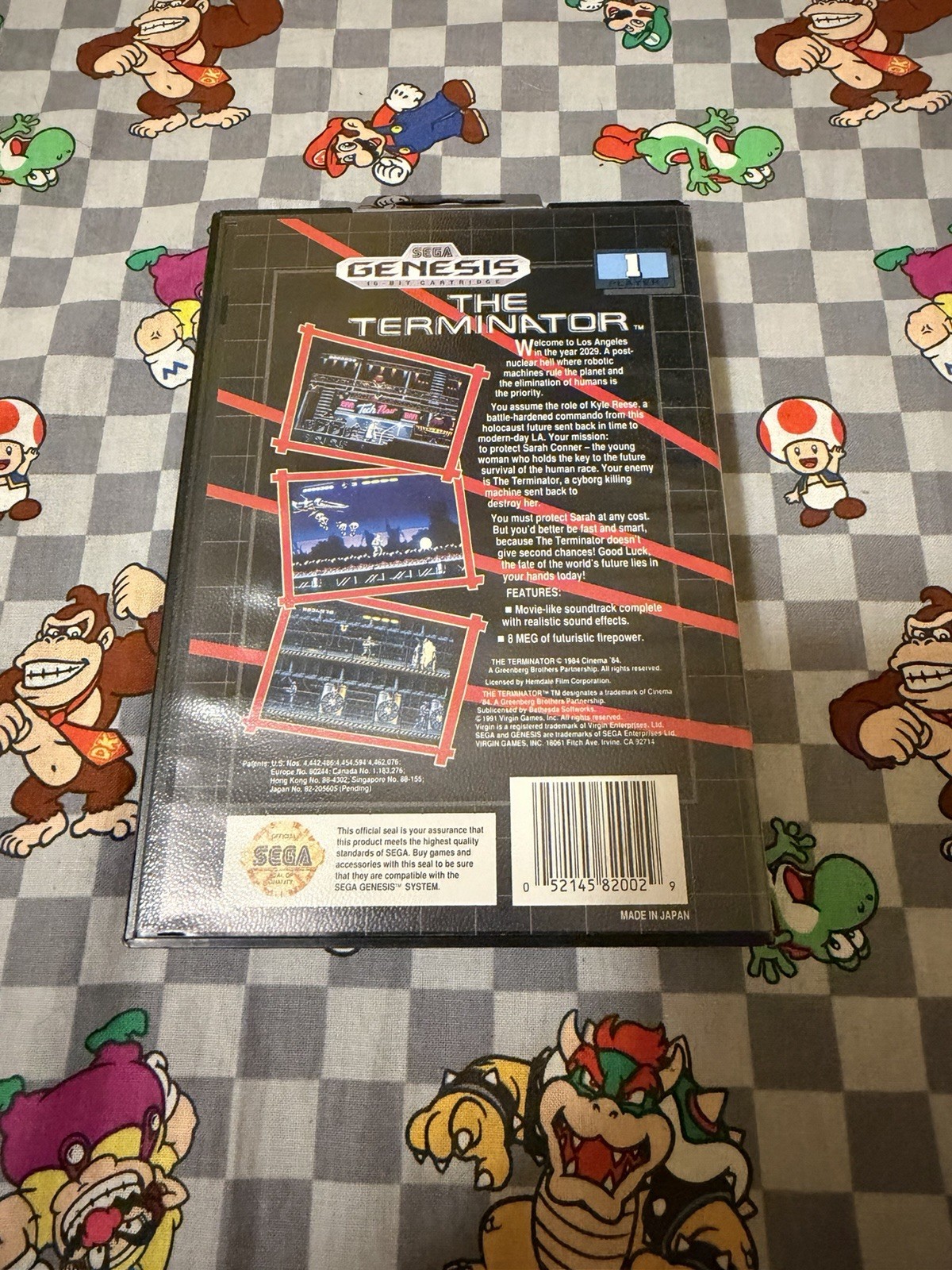 Terminator (Sega Genesis, 1991) Complete In Box CIB With Poster & Registration