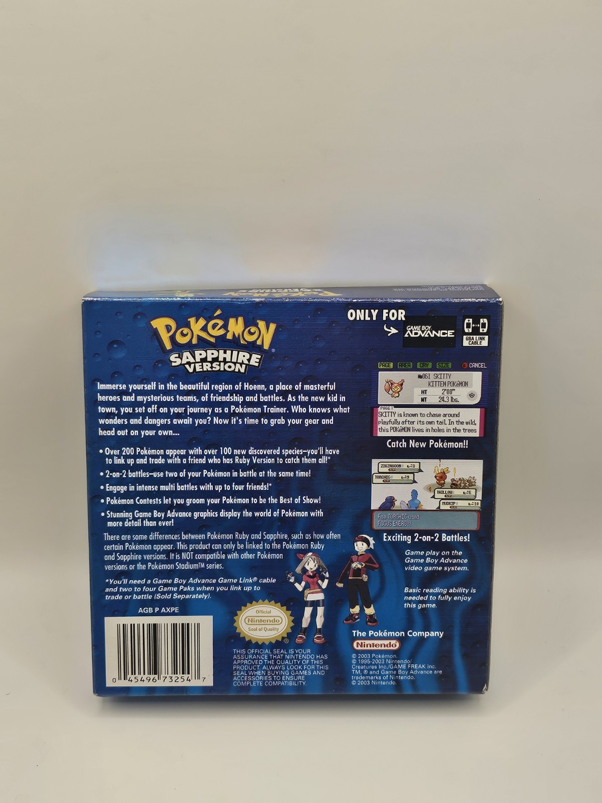 Pokemon: Sapphire Version – Nintendo Game Boy Advance CIB