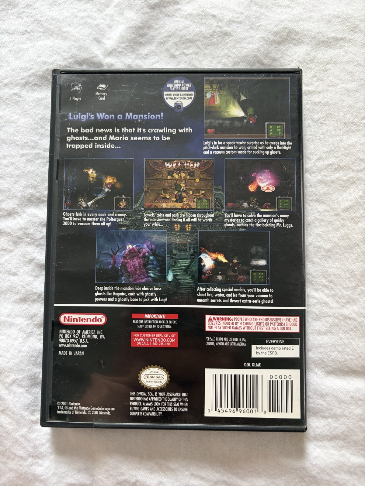 Luigi’s Mansion – Nintendo GameCube – Tested – No Manual