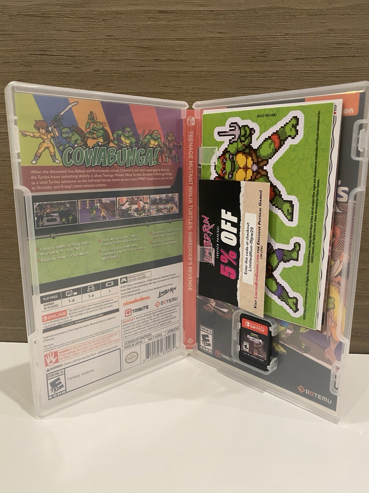 TMNT: Shredder’s Revenge & Cowabunga Collection Nintendo Switch CIB Tested Works