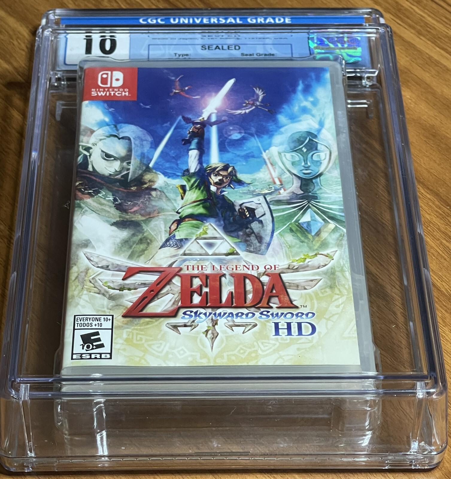 NEW 2021 Switch ZELDA SKYWARD SWORD HD 1st Print CGC Graded 10 Y-Fold Seal A++