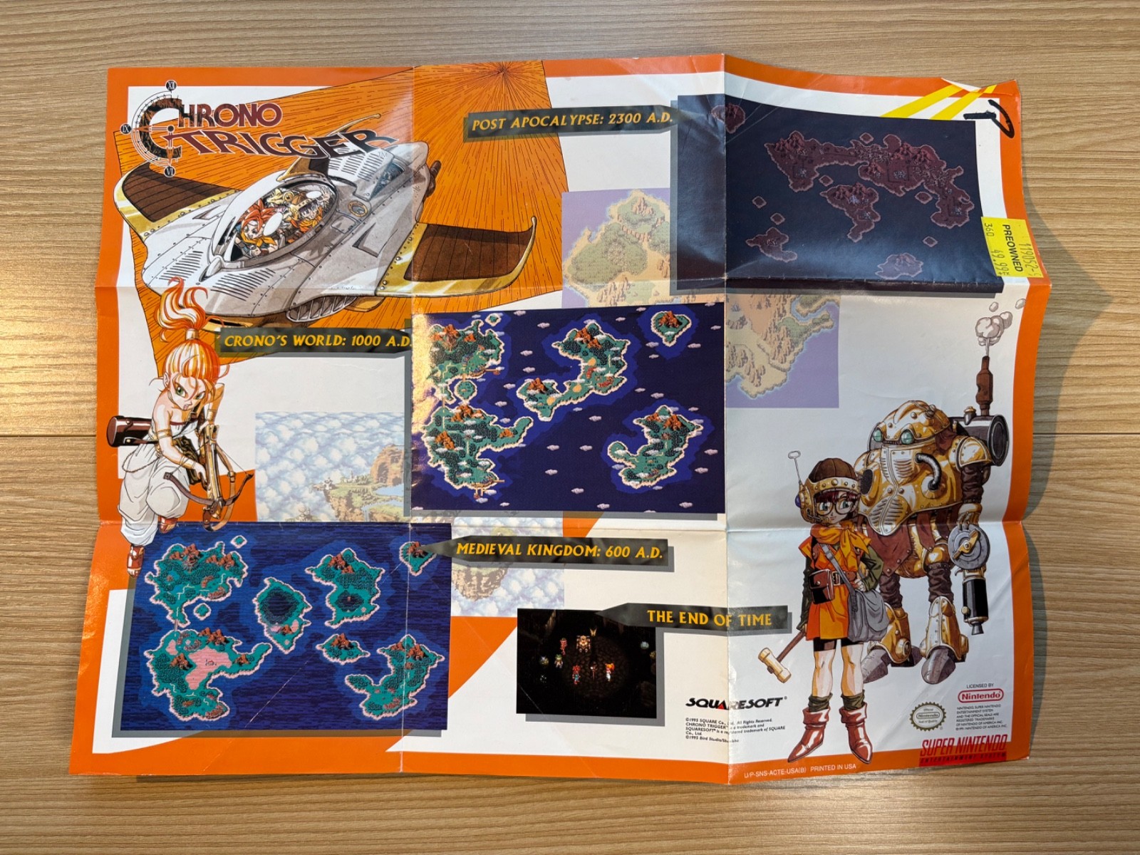 Chrono Trigger (Super Nintendo Entertainment System, 1995) w/Strategy Guide