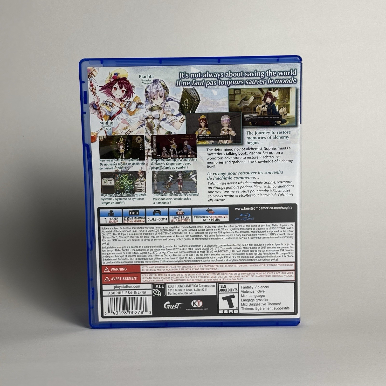 KOEI TECMO Atelier Sophie: The Alchemist of the Mysterious Book PS4 T Rated