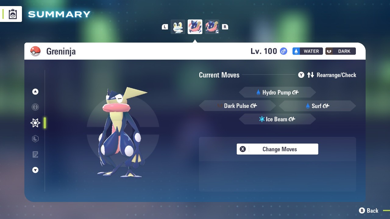 6IV Greninja in Ash form with Battle Bond Ability for Pokemon Scarlet and Violet