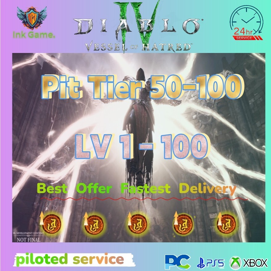 🔥DIABLO 4 Season 9 ✨ PIT RUN for Glyph XP 10-30 Runs