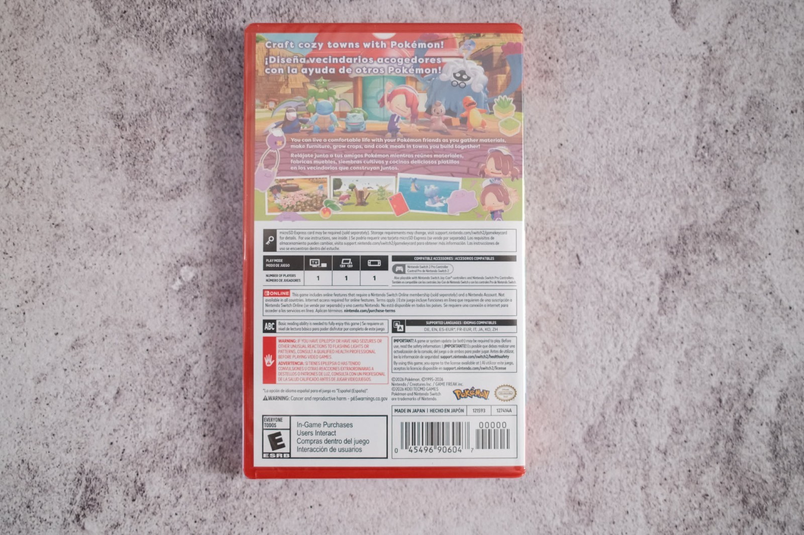 Pokemon Pokopia (Game-Key Card) Nintendo Switch 2 (NEW & SEALED) Available Now
