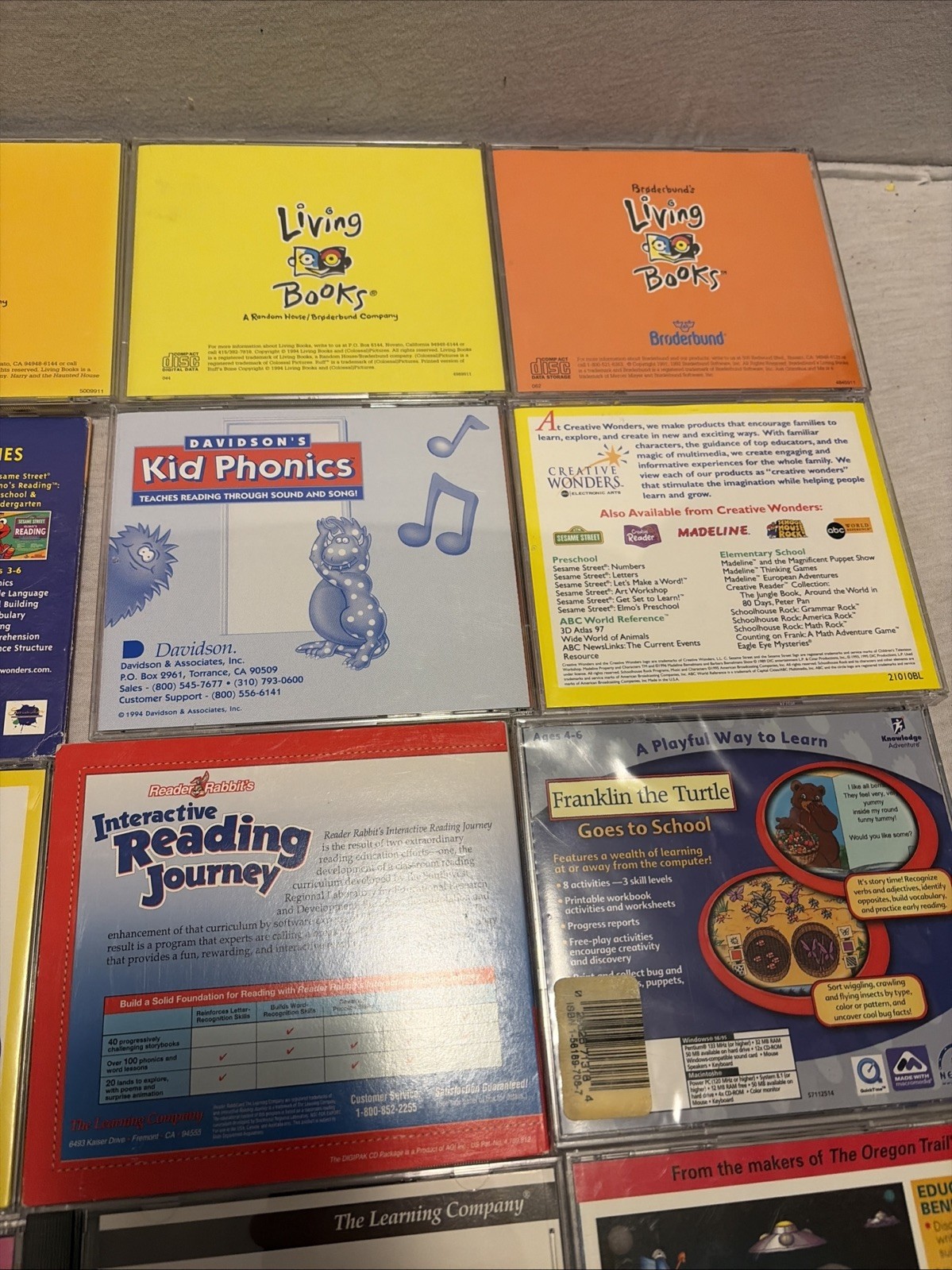 PC Computer Mixed Game Lot Of 19 Children’s Kids Educational Learning – Misc