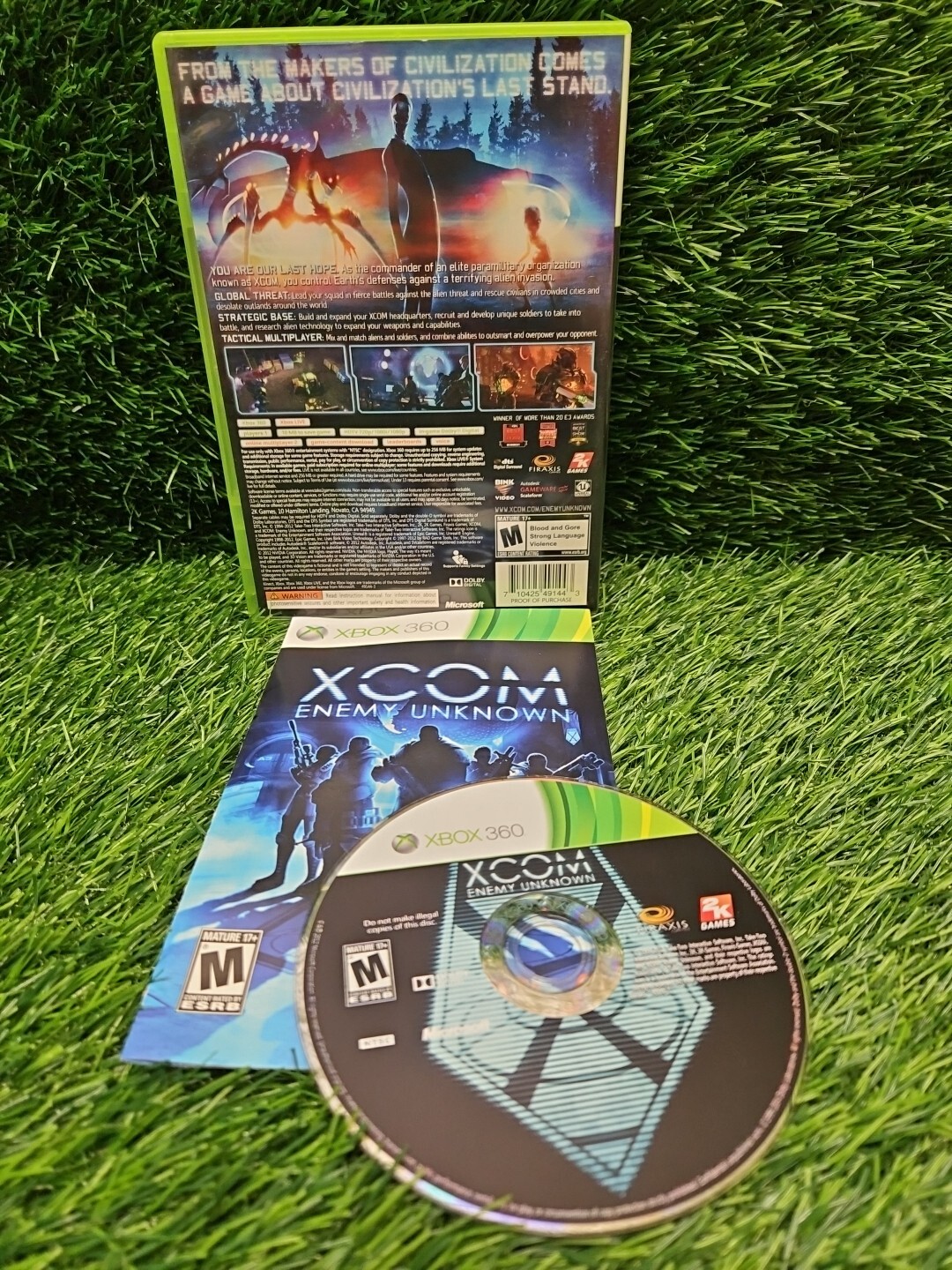 Microsoft Xbox 360 Game Xcom Enemy Unknown Tested Complete