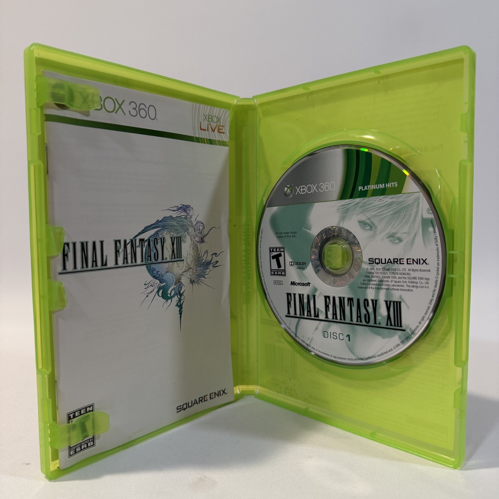 Final Fantasy XIII Microsoft Xbox 360 Japanese RPG Turn Based Square Enix CIB